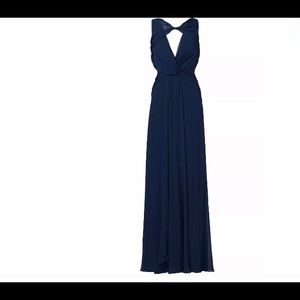 badgley mischka back out chiffon gown